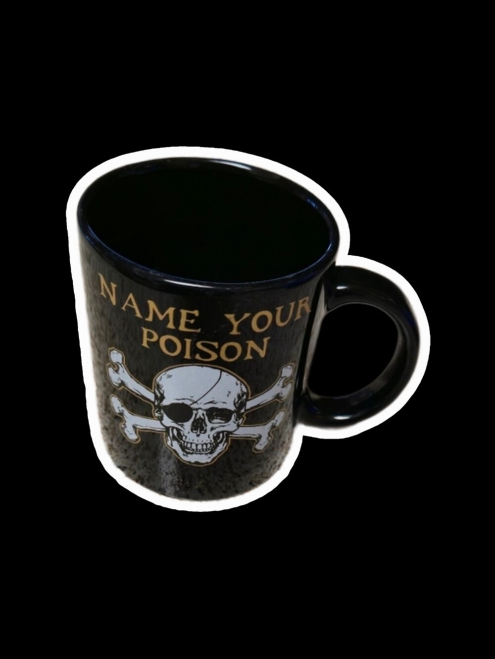 Pirate Ceramic Mug Name Your Poison